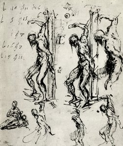 Schetsen voor de St. Sebastiaan in Brescia, ca. 1518