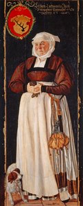 Portret van Eslbeth Lochmann, vrouw van Jacob Schwytzer, 1564
