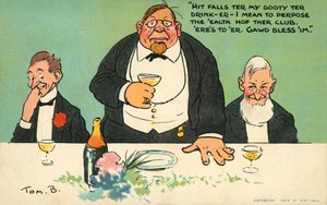 Een toast uitbrengen op de club