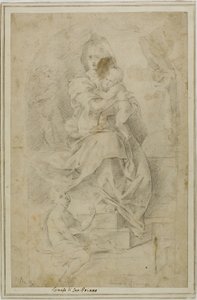 Madonna en kind met het kindje Johannes de Doper
