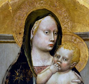 Madonna en kind (detail)