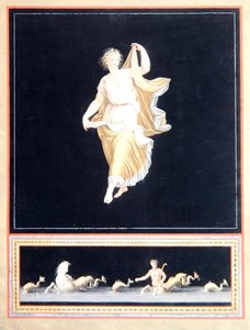 Kopie van een Pompeiaanse allegorische schildering, een panoramisch behangontwerp, c.1790 door Tommaso Piroli