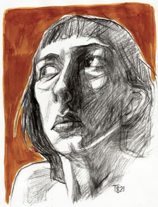 Dramatisch schaduwportret door Tore Bahnson