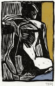 Expressieve abstracte figuur door Tore Bahnson