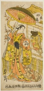 De acteur Takinaka Utagawa (Kasen) door Torii Kiyomasu II