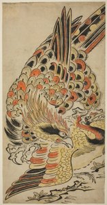 Een havik vangt een kraanvogel in de vlucht, ca. 1715