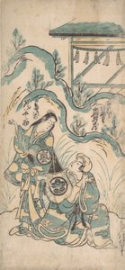 Ichimura Kamezo en Arashi Tomonosuke, ca. 1748