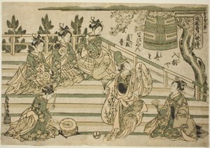 Avondklok van Dojoji (Dojoji no bansho), nr. 1 uit de serie "Acht kindergezichten (Osana hakkei)".