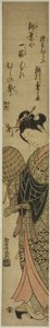 De acteur Segawa Kikunojo II als de non Seigen door Torii Kiyomitsu I