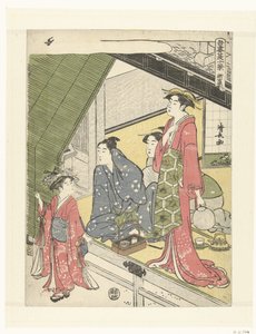 Het Nieuwe Yoshiwara door Torii Kiyonaga