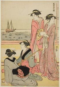 De Vierde Maand, uit de serie "Twaalf Maanden in het Zuiden (Minami juni ko)" door Torii Kiyonaga