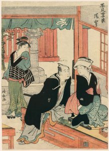 Yushima uit de serie Scènes van Tien Theehuizen (Chamise jikkei) door Torii Kiyonaga