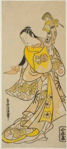 De Acteur Nakamura Takesaburo I als Kewaizaka no Shosho (?) door Torii Kiyonobu I
