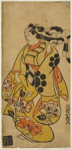 De acteur Sawamura Kodenji I door Torii Kiyonobu I