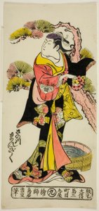 De Acteur Sanogawa Mangiku I door Torii Kiyoshige
