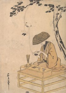 Het vergrootglas door Toriyama Sekien