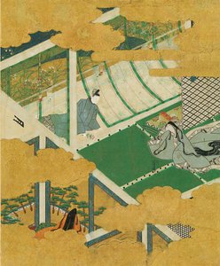 Mistbloemen Fujibakama door Tosa Mitsuyoshi