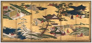 Scènes uit het Verhaal van Genji, eind 1700s