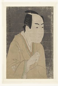 Busteportret van Ichikawa Monnosuke II