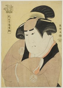 Tennojiya Riko (De acteur Yamashita Kinsaku II als de dienstmeid Ebizo Okane van de Ouchiya [eigenlijk Iwate, vrouw van Sadato]) door Toshusai Sharaku