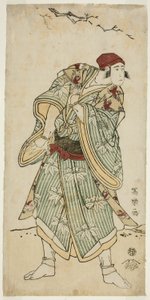 De acteur Ichikawa Yaozo III als de mussenverkoper Bunji Yasukata (Sandai-me Ichikawa Yaozo no suzume uri Bunji Yasukata)