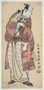 De acteur Matsumoto Koshiro IV als de rijke boer uit Yamato, eigenlijk Magoemon van het dorp Ninokuchi