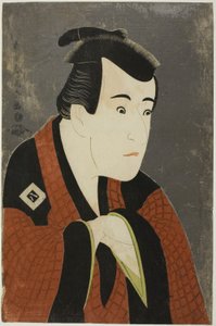 De acteur Ichikawa Yaozo III als Tanabe Bunzo door Toshusai Sharaku
