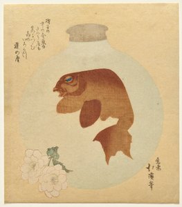 Goudvis door Totoya Hokkei