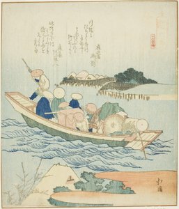 Rokugo, uit de serie "Een verslag van een reis naar Enoshima, een set van zestien" door Totoya Hokkei