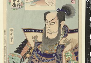 Ichikawa Danjuro IX als Kato Kiyomasa door Toyohara Kunichika