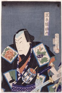 Sukeroku van de Zwarte Hand Bende (Kurotegumi Sukeroku) door Toyohara Kunichika