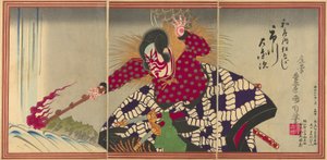 De acteur Ichikawa Sadanji I als Watonai