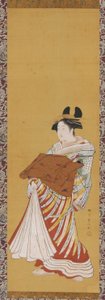 Yujo op parade door Toyonobu Utagawa