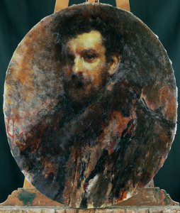Portret van Cletto Arrighi, pseudoniem van Carlo Righetti door Tranquillo Cremona
