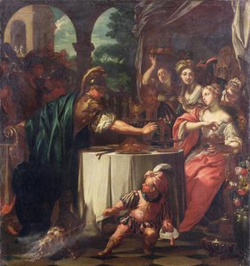 Het feest van Marcus Antonius en Cleopatra, ca. 1705-10