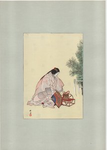Matsukaze, ca. 1900 door Tsukioka Kogyo
