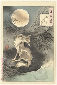 Maan van Musashi (Honderd aspecten van de maan) door Tsukioka Yoshitoshi