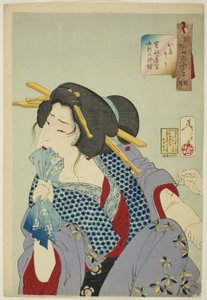 Pijnlijk (Itaso), uit de serie "Tweeëndertig Aspecten van Vrouwen (Fuzoku sanjuniso)"