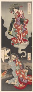 Seigen en Sakurahime door Tsukioka Yoshitoshi