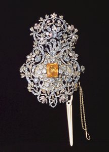 Turkse Reshma (voorhoofdsband), bezet met edelstenen, 18e eeuw