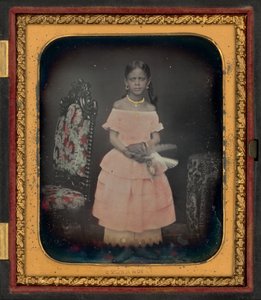 Portret van een meisje, mogelijk Josephine Folks,ca. 1854 (foto)