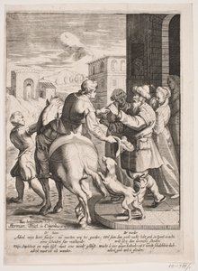 De verloren zoon verlaat het huis van zijn vader