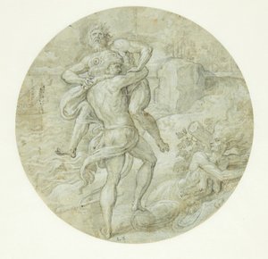 Hercules en Antaeus door Ubekendt