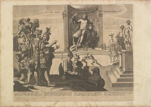 Het standbeeld van Jupiter in Olympia