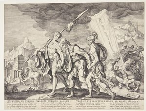 De blinde Saul geleid naar Damascus