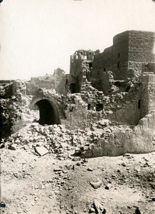 Grote donjon (qasr) van het klooster van St Simeon, Aswan, Egypte, foto door Ugo Monneret de Villard door Ugo Monneret de Villard