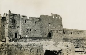 Klooster van St Simeon na de restauratie, Aswan, Egypte, foto door Ugo Monneret de Villard door Ugo Monneret de Villard