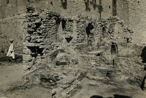 Ruïnes van de kerk in het klooster van St Simeon, Aswan, Egypte, foto door Ugo Monneret de Villard door Ugo Monneret de Villard