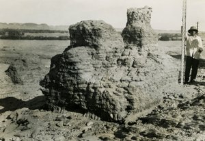 Graf in necropolis, Qasr Ibrim, Egypte, foto door Ugo Monneret de Villard door Ugo Monneret de Villard