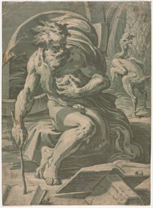 Diogenes door Ugo da Carpi